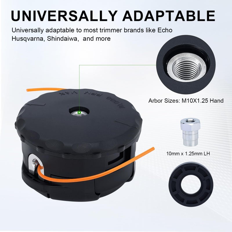 Venseri Speed Feed 400 Trimmer Head for Echo SRM 225 SRM210 SRM2100 SRM225 SRM200 SRM230 SRM250 SRM265 SRM266 SRM280 Shiandaiwa T195S T220 T222 T230 T231 Trimmer - Image 3